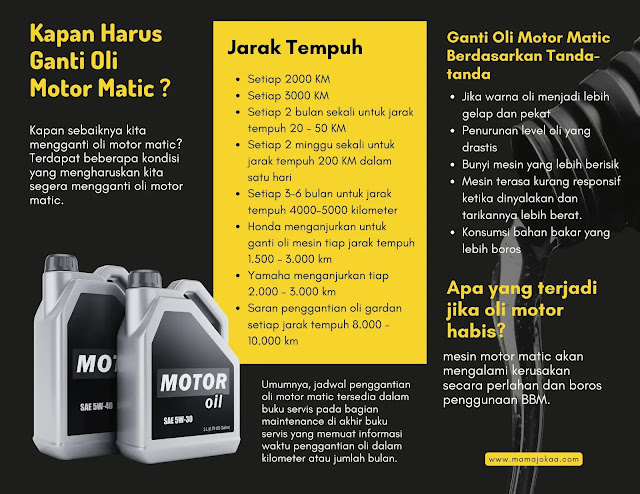 kapan harus ganti oli motor matic