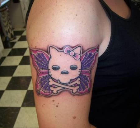 Hello Kitty tattoo skull Edition Munster version 15Hello Kitty tattoo