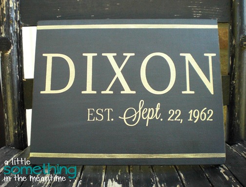 Dixon Family Name Sign Zoom