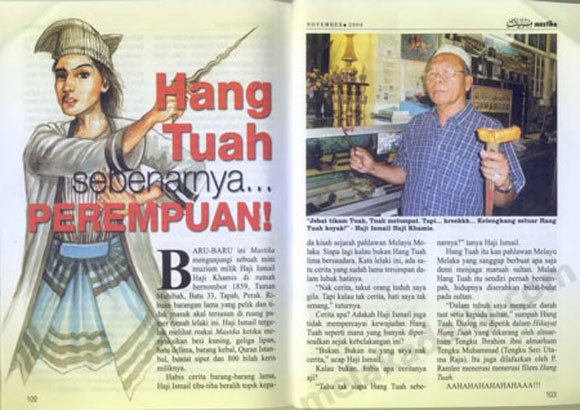 WTF KOT - Hang Tuah Sebenarnya Perempuan??