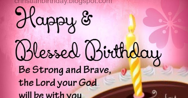 Happy and Blessed Birthday Christian Card  Christian 