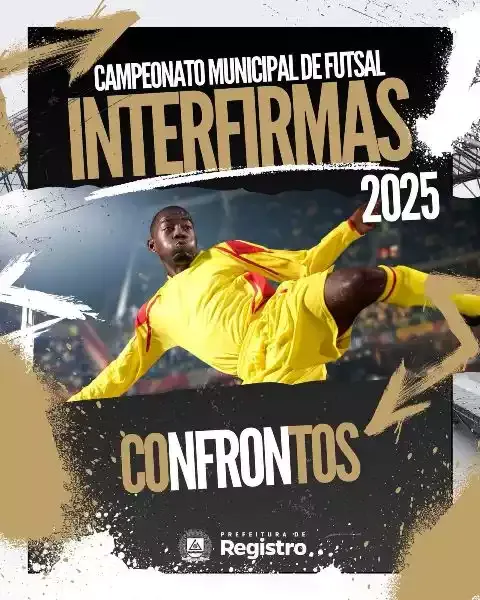 Confrontos do Campeonato Municipal de Futsal Interfirmas 2025
