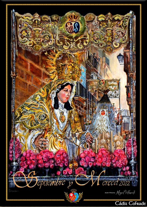  Cartel de la Salida Procesional de la Virgen de la Merced de Cadiz 2022