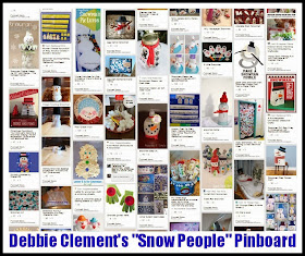 Debbie Clement's "Snow People" Pinboard with 300+ Pins