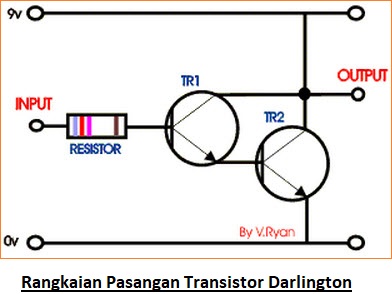 Transistor Darlington - Rangkaian, Prinsip Kerja dan Aplikasi