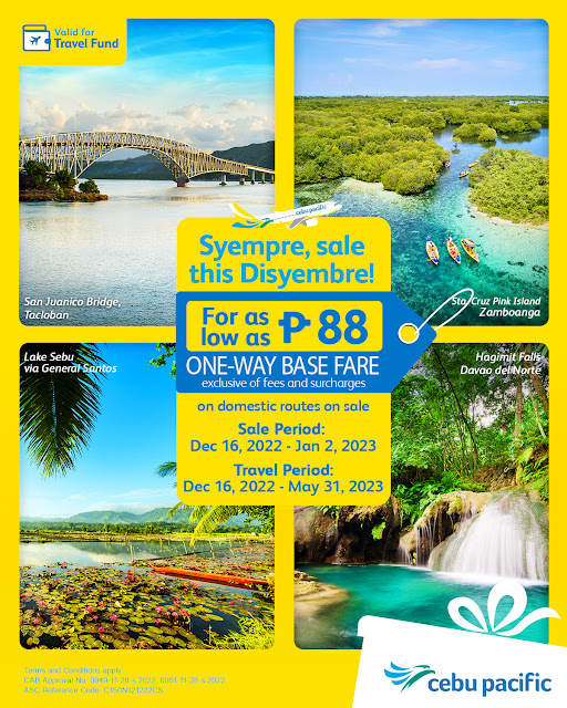 Explore more of the Philippines with Cebu Pacific for as low as PHP 88