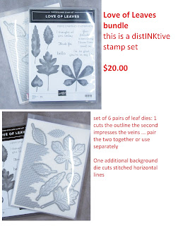 retired Stampin up bundle for sale = Love of Leaves