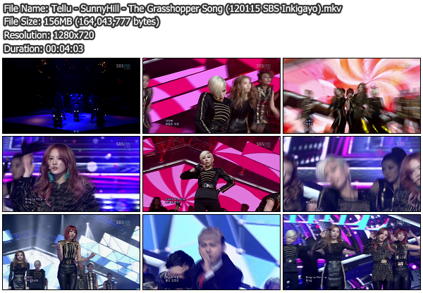 Mediafire Download Korean Music: [Perf] SunnyHill - The Grasshopper Song (120115 SBS Inkigayo)