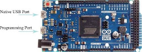 Arduino DUE, Indicating the Programming & Native USB ports