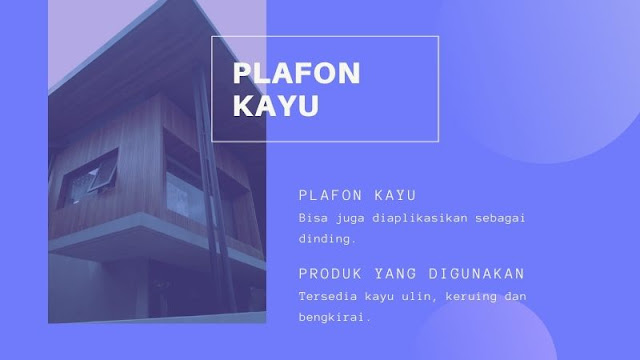 Jual Plafon Kayu Kota Bukit Tinggi