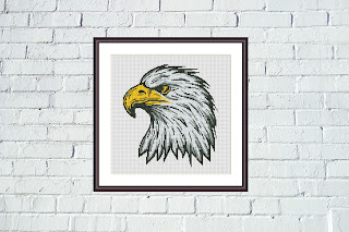 Eagle cross stitch pattern - Tango Stitch