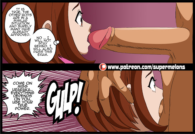 Ochaco Uraraka My Hero Academia sucking