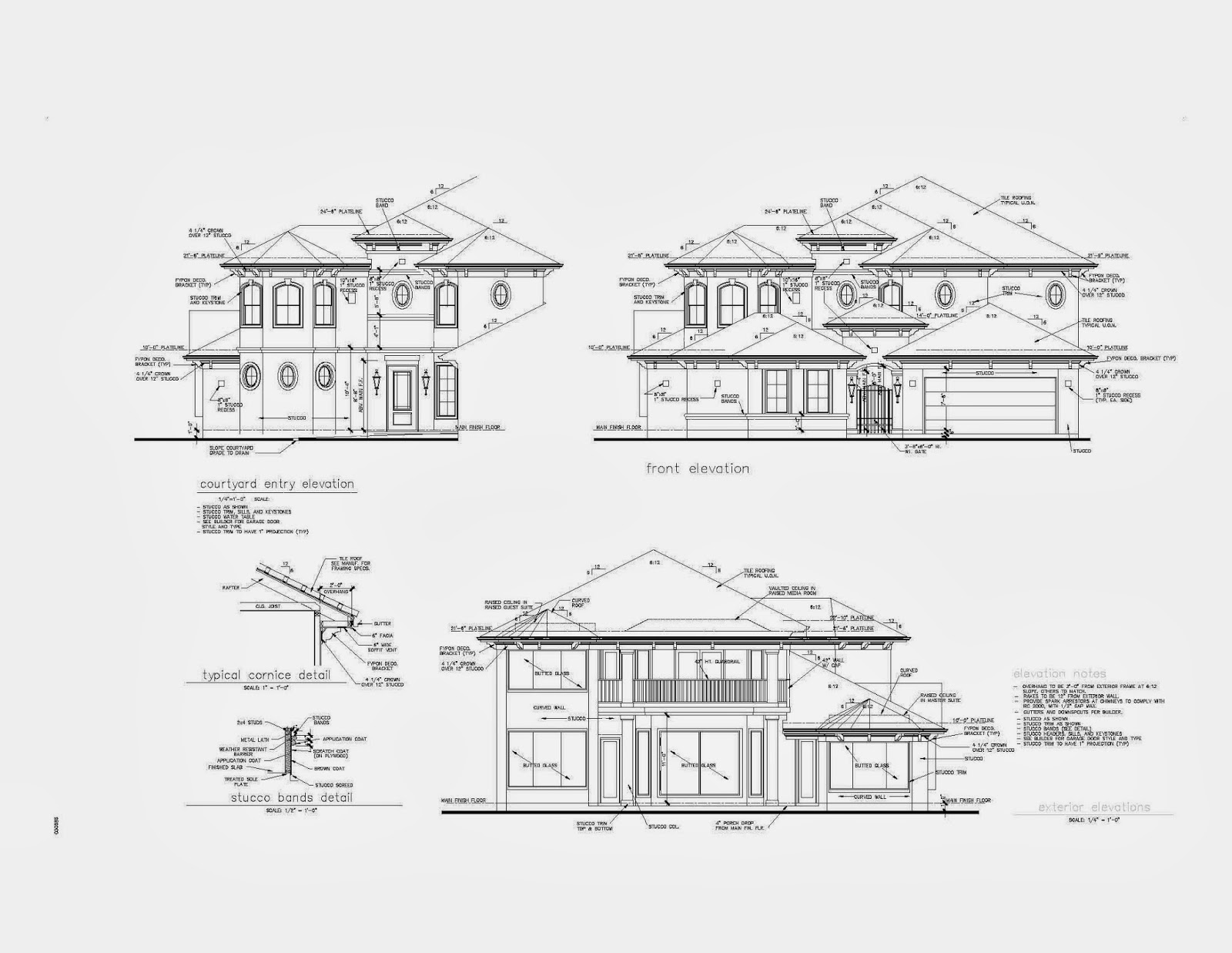 Architectural Elevation Drawings