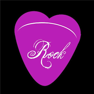 LOGO DE CORAZÓN PÚRPURA ROCK