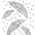 April Showers Bring May Flowers Coloring Page