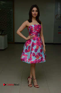 Actress Tamanna Latest Images in Floral Short Dress at Okkadochadu Movie Promotions  0144.JPG