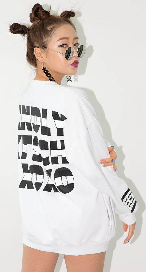 KKXX Printed Sleeve Sweatshirt