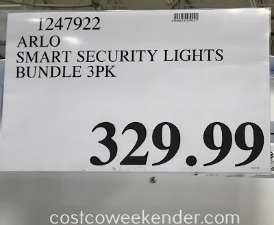 Deal for a 3 pack Arlo Smart Security Lights at Costco