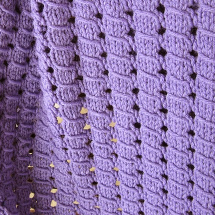 Waffle Blanket - Free Knitting Pattern