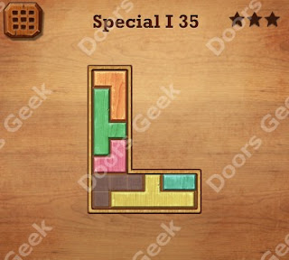 Cheats, Solutions, Walkthrough for Wood Block Puzzle Special I Level 35