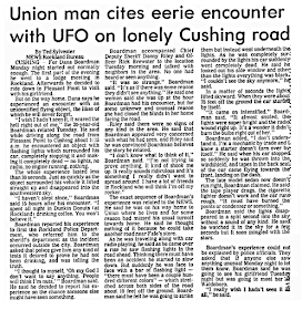 Union Man Cites Encounter with UFO - Bangor Daily News 6-7-1978