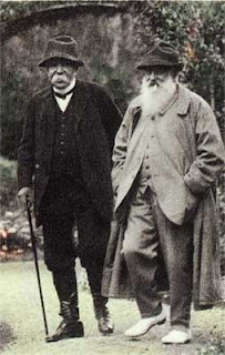  Clemenceau e Monet passeando em Giverny   