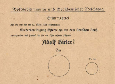 German 1938 Ballot