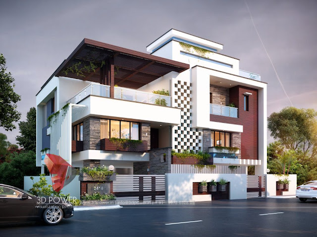 3D-Ultra-modern-Bungalow-exterior-rendering-view