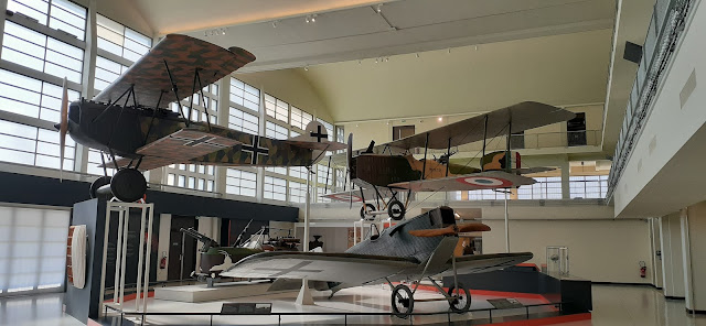 Fokker D.VII, Breguet XIV and Junkers J 9 at Musée de l'Air et de l'Espace