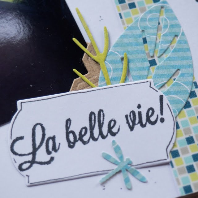 Détail tampon "La belle vie"