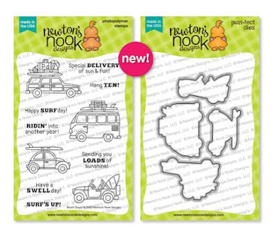 Newton's Nook Designs Beach Bound Stamp Set and coordinating Beach Bound Die Set