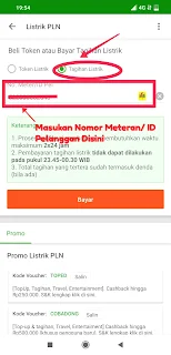 bayar listrik tokopedia