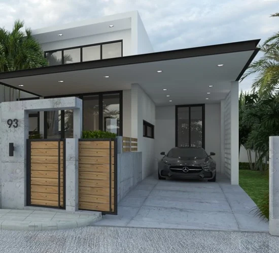 14 Desain rumah modern 1 lantai 3 kamar tidur