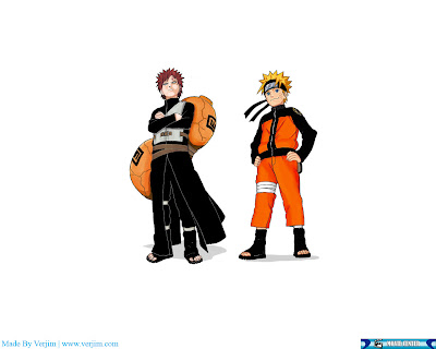 gaara with friend naruto