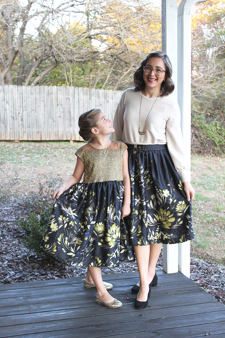 Mommy + Me Holiday Outfits // Cleo Skirt + Caroline Party Dress