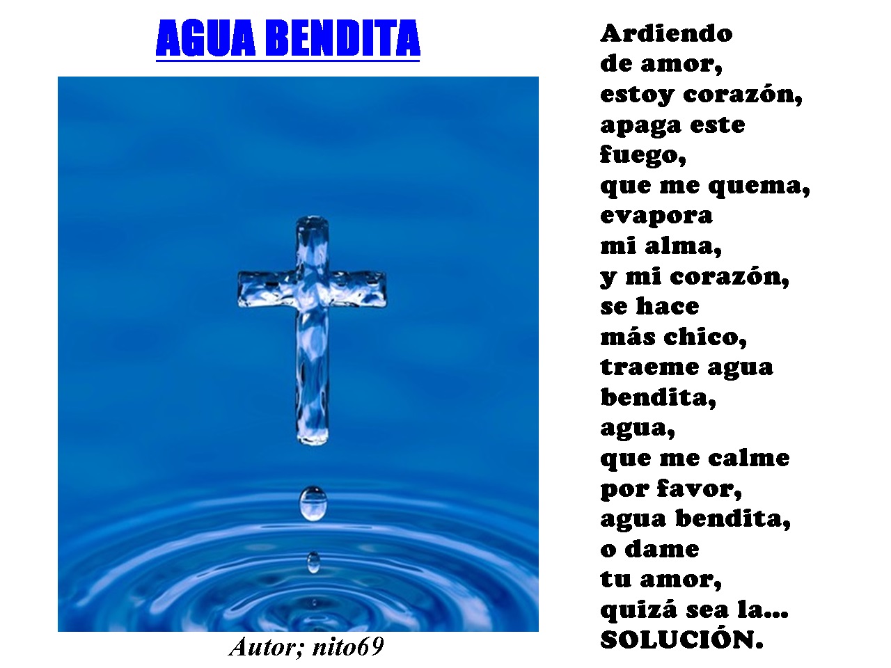 AGUA BENDITA