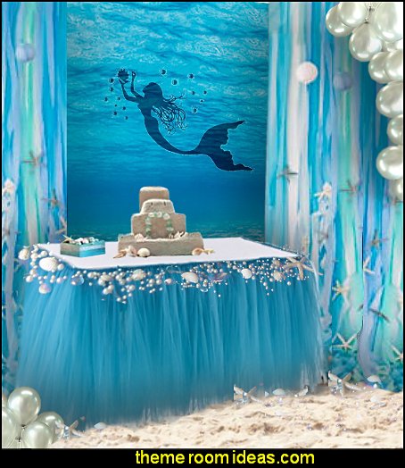 Decorating theme bedrooms Maries Manor mermaid  party  