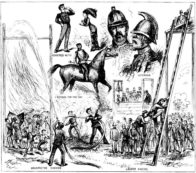 Intercolonial Fire Brigade Competition, at Prince Alfred Park Sydney - November 1881