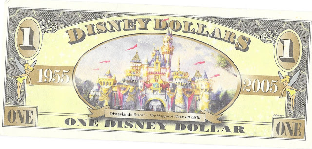 Sleeping Beauty Castle Disney Dollar Disneyland 50th Anniversary