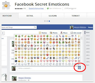 Akses semua emoticon rahasia di facebook