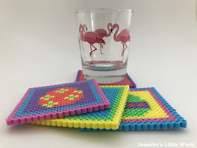 Hama bead Easter coasters for children craft
