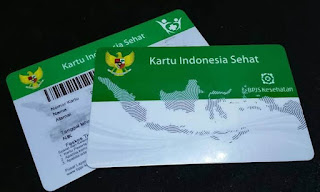 Kartu BPJS kesehatan untuk anak dengan tulisan Indonesia Sehat