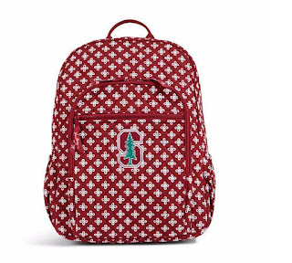 Vera bradley 30% off coupon: Campus Backpack in Cardinal
