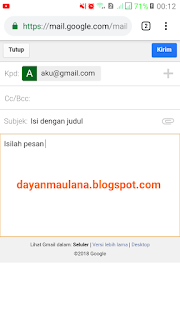 cara mengirim email gmail melalui smartphone