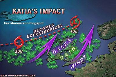 Hurrikan KATIA & Europa: Erste Vorschau von Hurrikanexperten - Deutschland nicht erwähnt, Katia, Europa, Vorhersage Forecast Prognose, Verlauf, September, 2011, Hurrikansaison 2011, 