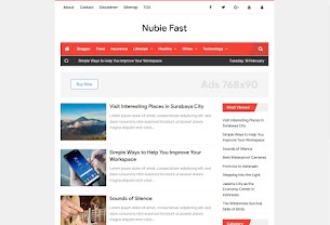 Nubie Fast 2 - Responsive Blogger Template