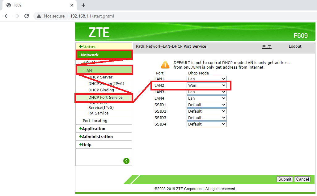 Setting Modem Zte F609 Indihome Basic Wlan Dan Lan Untuk Access Point Pararel Neicy Tekno