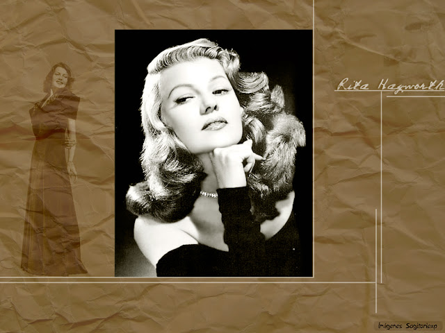 Fondo de pantalla: Rita Hayworth papel vintage | Wallpaper | Tapiz