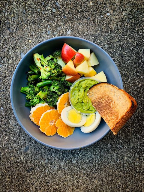 Toast and salad