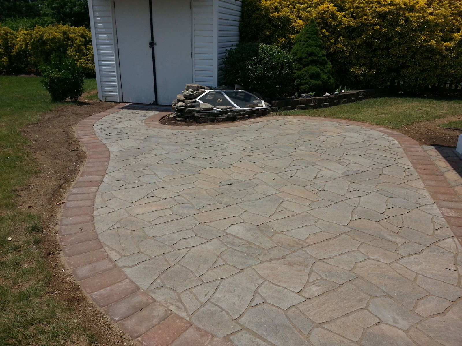 Life Time Pavers: Flagstone Paver Patio in Bowie, Md
